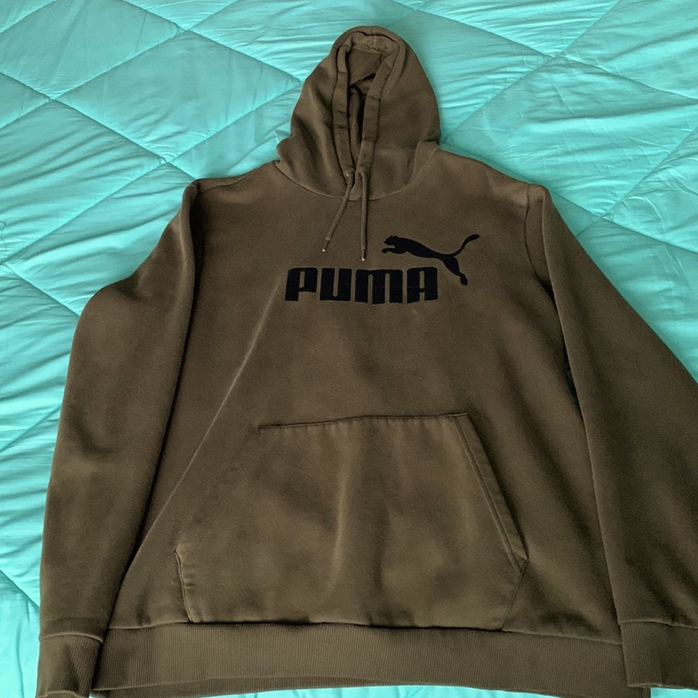 Green/Brown Puma Hoodie